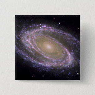 Bóton Quadrado 5.08cm Galáxia espiral 81 mais messier