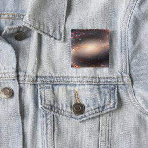 Bóton Quadrado 5.08cm Galáxia Espiral Ngc 1300.