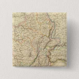 Bóton Quadrado 5.08cm Gália, Itália Norte, Alemanha