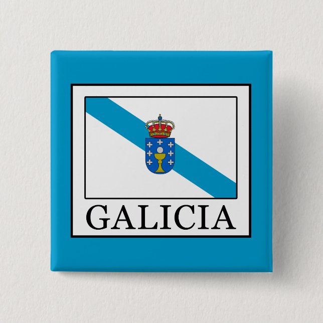 Bóton Quadrado 5.08cm Galiza (Frente)