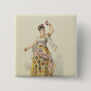 Bóton Quadrado 5.08cm Galli Marie no papel de Carmen