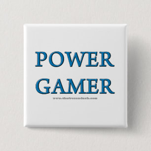 Bóton Quadrado 5.08cm Gamer do poder