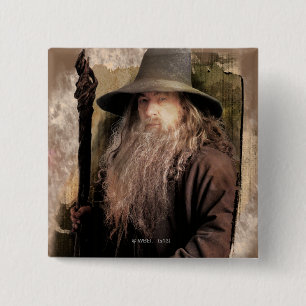 Bóton Quadrado 5.08cm Gandalf com Funcionarios