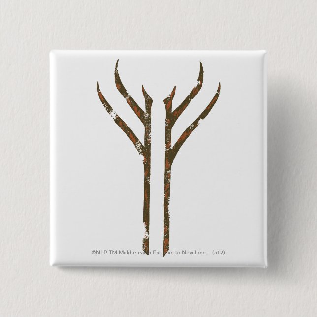 Bóton Quadrado 5.08cm GANDALF™ Rune (Frente)