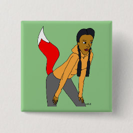 Bóton Quadrado 5.08cm garota foxy