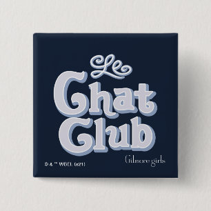 Bóton Quadrado 5.08cm Garotas Gilmore Le Chat Club