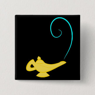 Bóton Quadrado 5.08cm Garrafa dos génios