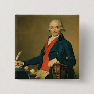 Bóton Quadrado 5.08cm Gaspard Meyer ou homem no Waistcoat vermelho