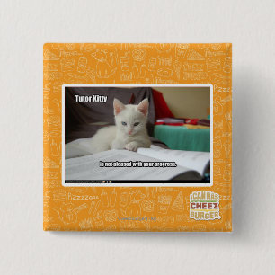 Bóton Quadrado 5.08cm Gatinho do tutor