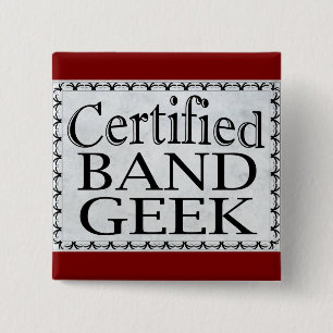 Bóton Quadrado 5.08cm Geek de Banda certificada