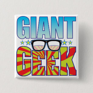 Bóton Quadrado 5.08cm Geek gigante v4