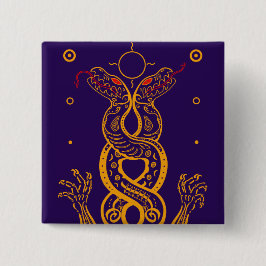 Bóton Quadrado 5.08cm Gêmeos