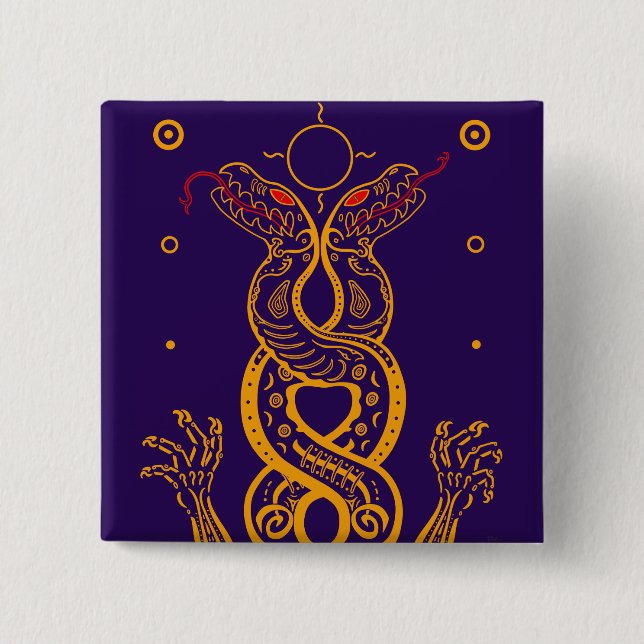 Bóton Quadrado 5.08cm Gêmeos (Frente)