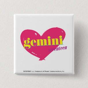 Bóton Quadrado 5.08cm Gêmeos