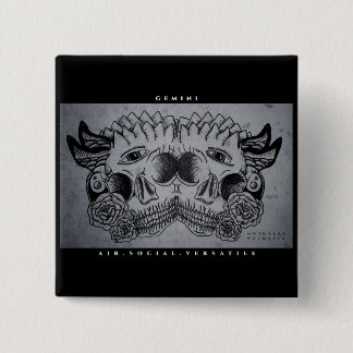 Bóton Quadrado 5.08cm Gemini Impressão