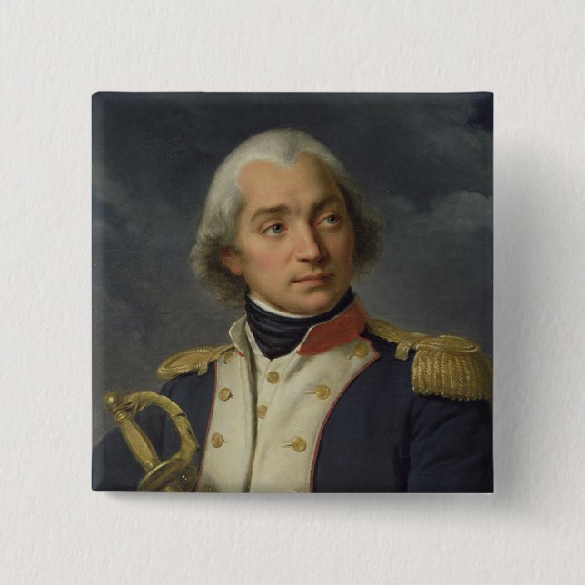 Bóton Quadrado 5.08cm General Charles Pichegru (Frente)