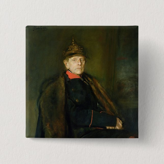 Bóton Quadrado 5.08cm General Fieldmarshal Helmuth Graf von Moltke (Frente)