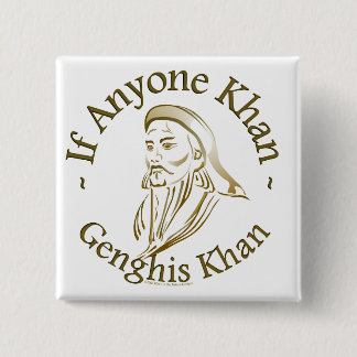 Bóton Quadrado 5.08cm Genghis Khan