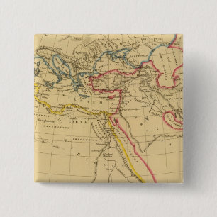 Bóton Quadrado 5.08cm Geografia de Herodotus