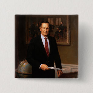 Bóton Quadrado 5.08cm George Bush