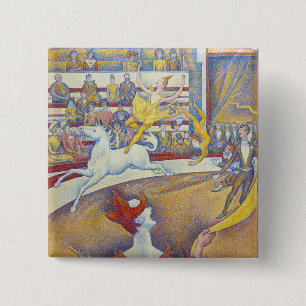 Bóton Quadrado 5.08cm Georges Seurat - O Circo