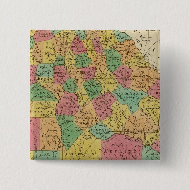 Bóton Quadrado 5.08cm Geórgia 9 (Frente)