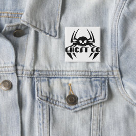 Bóton Quadrado 5.08cm Ghost Go Spooky Season