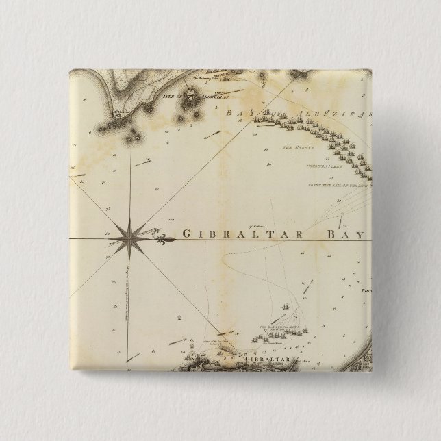 Bóton Quadrado 5.08cm Gibraltar (Frente)