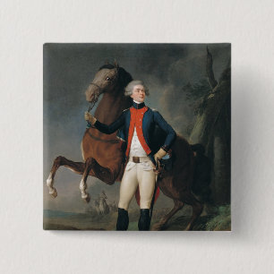 Bóton Quadrado 5.08cm Gilbert Motier Marquês de la Fayette, 1788