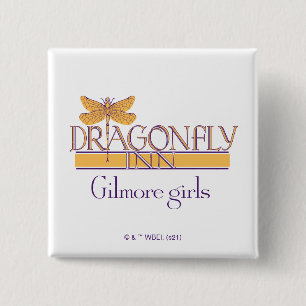 Bóton Quadrado 5.08cm Gilmore Girls   Dragonfly Inn Logo