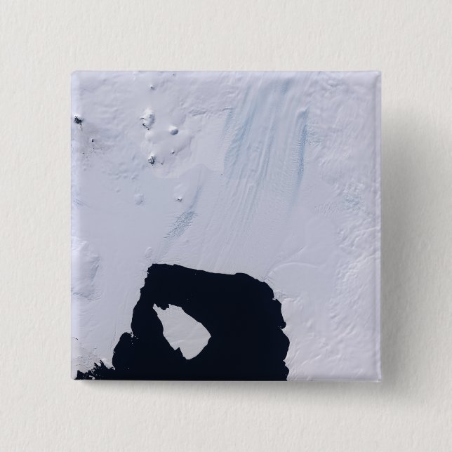 Bóton Quadrado 5.08cm Glaciar Pine Island (Frente)