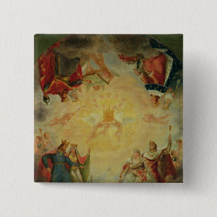 Bóton Quadrado 5.08cm Glória de St. Genevieve