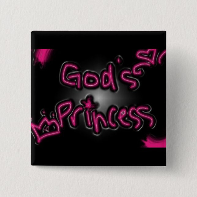 Bóton Quadrado 5.08cm Gods Princess (Frente)
