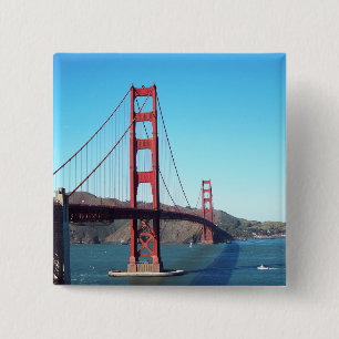 Bóton Quadrado 5.08cm Golden gate bridge