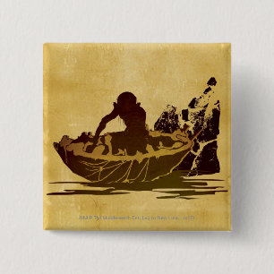 Bóton Quadrado 5.08cm GOLLUM™ em uma jangada