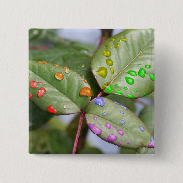 Bóton Quadrado 5.08cm Gotejamento com orgulho (Frente)