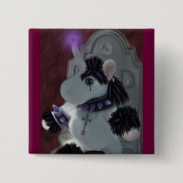 Bóton Quadrado 5.08cm Gótico místico (Frente)