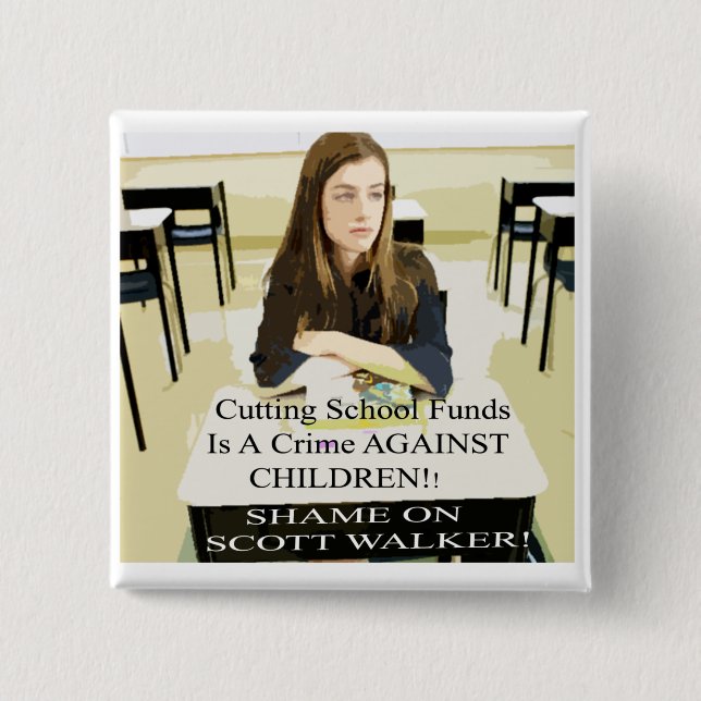 BÓTON QUADRADO 5.08CM GOVERNADORES DO TEA PARTY DO AVISO (Frente)