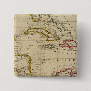 Bóton Quadrado 5.08cm Gráfico das Índias Ocidentais 3