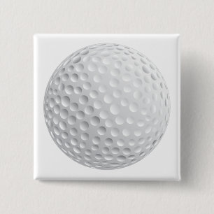 Bóton Quadrado 5.08cm gráfico vetorial de bola de golfe