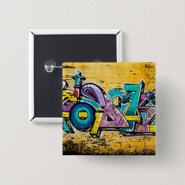 Bóton Quadrado 5.08cm Grafite, Grundarfjordur, Islândia (Frente & Verso)