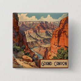 Bóton Quadrado 5.08cm Grand Canyon - Viagem Design