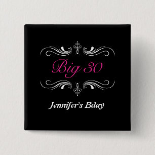 Bóton Quadrado 5.08cm Grande 30