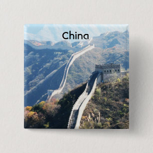 Bóton Quadrado 5.08cm Grande Muralha de China