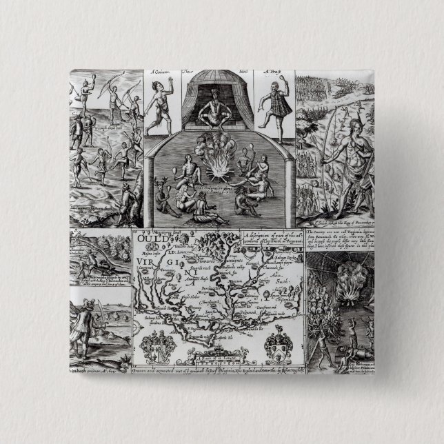 Bóton Quadrado 5.08cm Gravado por Robert Vaughan (Frente)