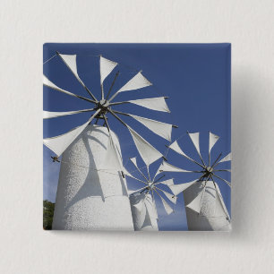 Bóton Quadrado 5.08cm GRÉCIA, CRETE, Província de Iraklio, Ano Kera: 2