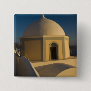 Bóton Quadrado 5.08cm Grécia e Ilha Grega de Santorini cidade de 2