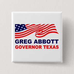 Bóton Quadrado 5.08cm Greg Abbott Texas