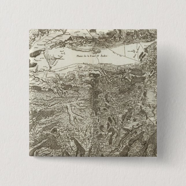 Bóton Quadrado 5.08cm Grenoble (Frente)