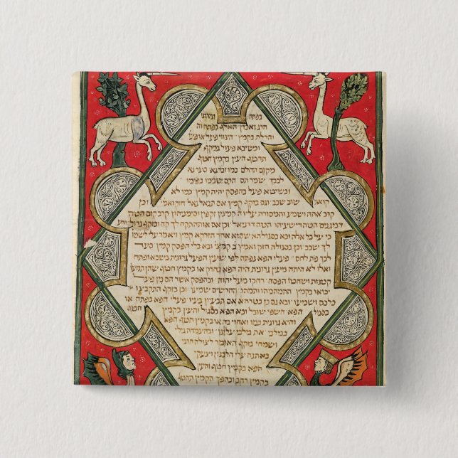 Bóton Quadrado 5.08cm Grotescos, ilustração do (Frente)